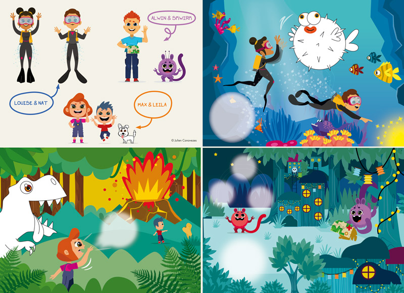 illustrateur graphiste de jouet pour enfants