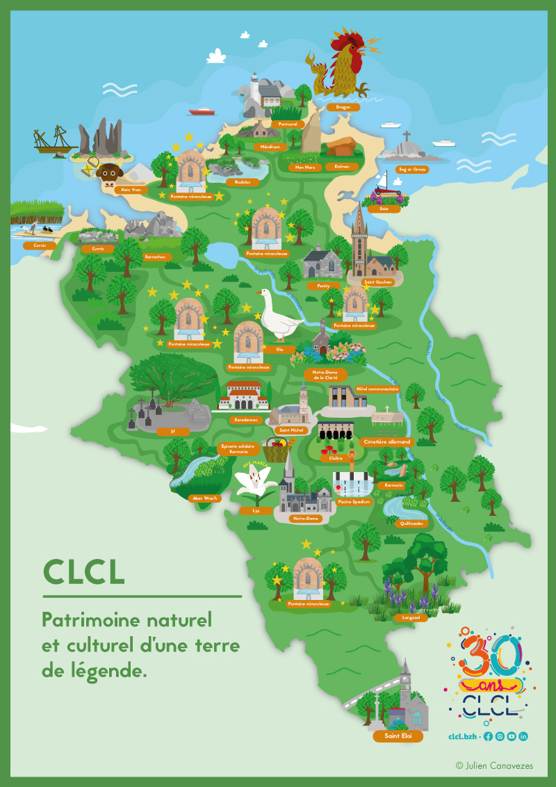 illustration carte touristique ville